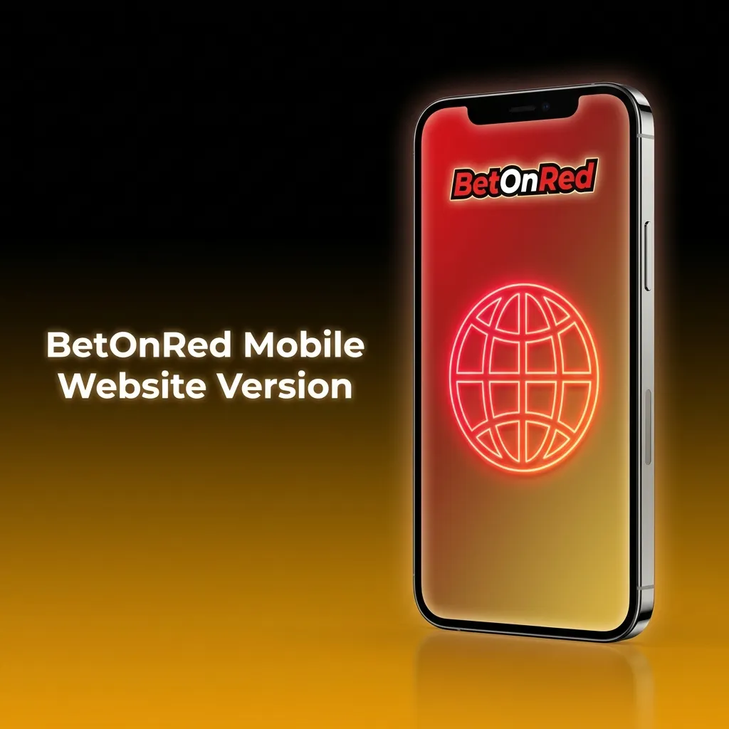 BetOnRed mobile website interface showing betting and casino games accessible on smartphones and tablets