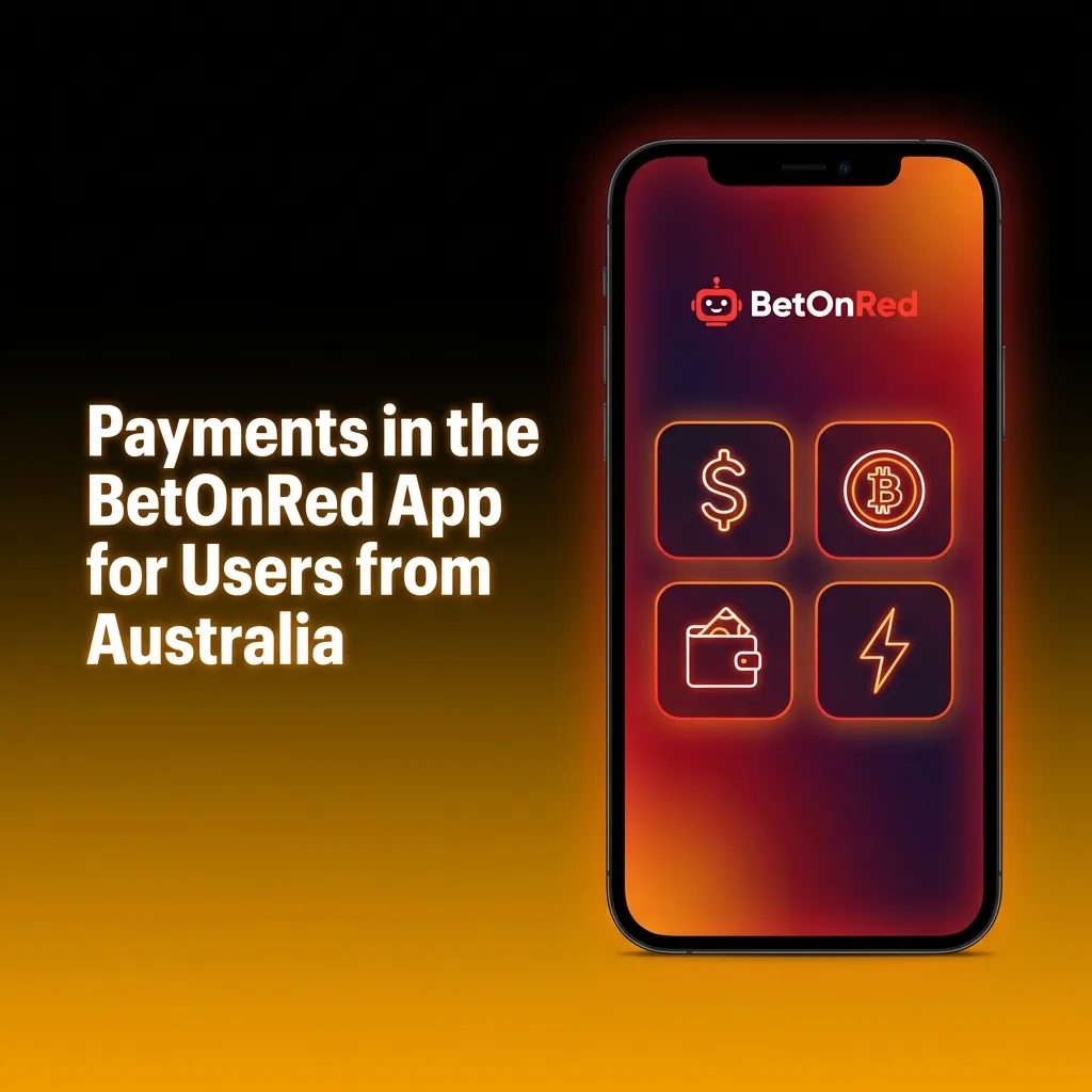 BetOnRed app payment methods for Australian users including credit cards, crypto, and e-wallets with instant deposits.