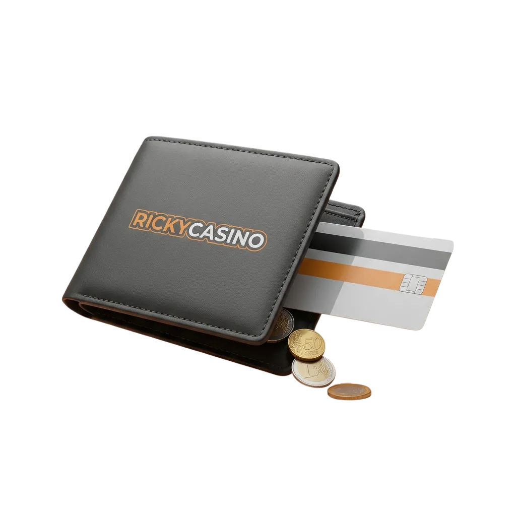 Ricky Casino Australia deposit methods showing Visa, Bitcoin, Neteller options with AU$20 minimum and instant funding