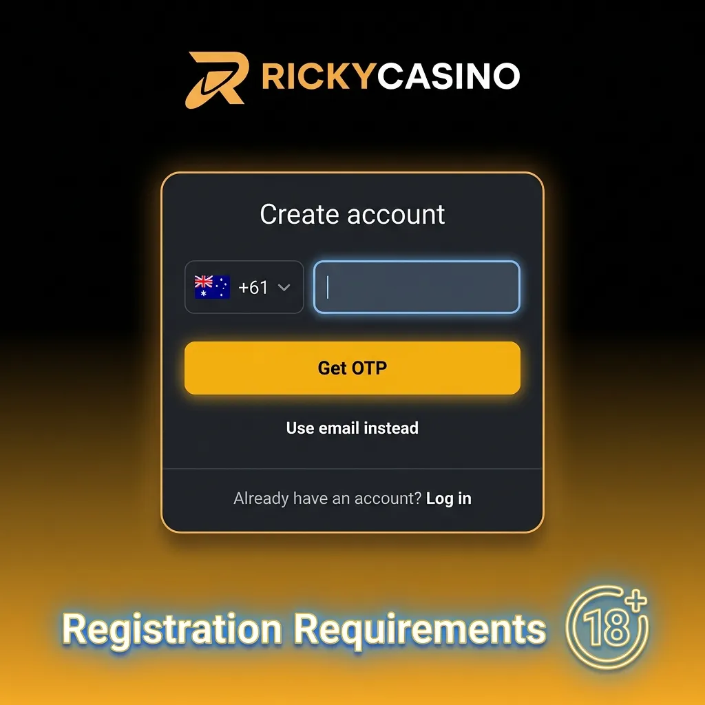 Australian online gambling registration requirements checklist showing age, account, ID verification rules