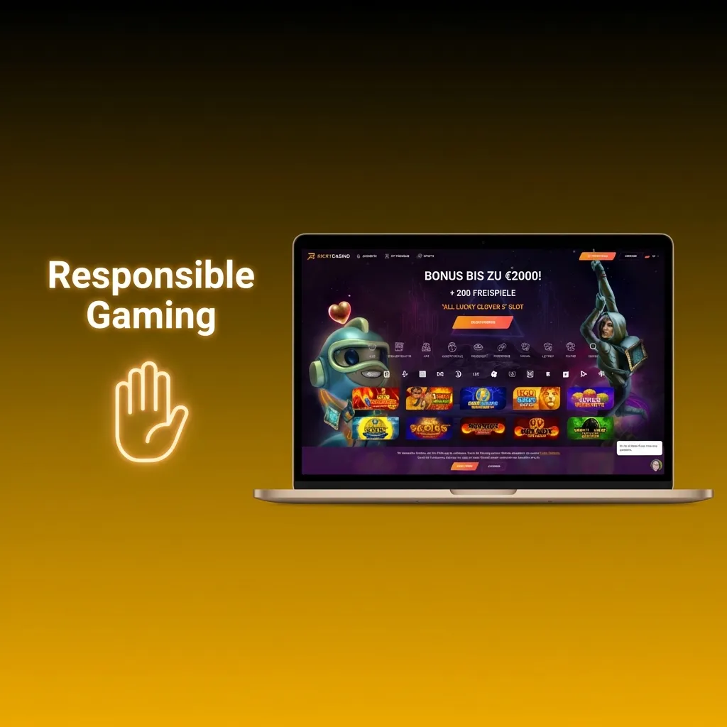 Ricky Casino responsible gaming tools including deposit limits, self-exclusion options, and support resources for players