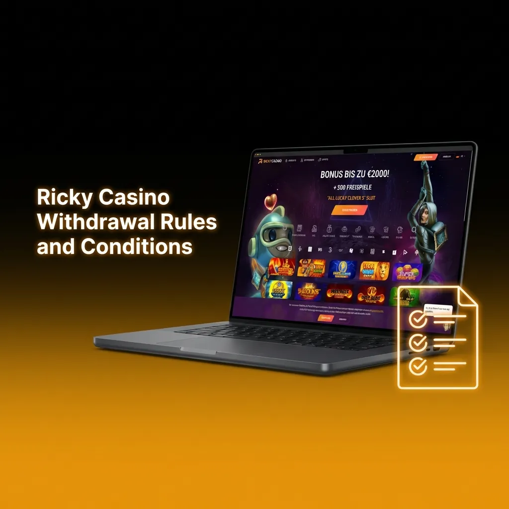 Ricky Casino withdrawal rules including verification, payment methods, wagering requirements, and transaction limits